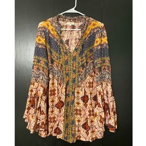 Umgee bell sleeve boho top